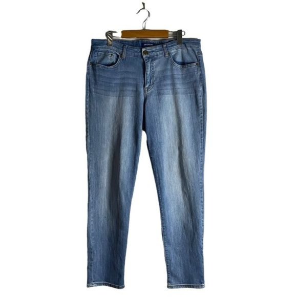 Bandolino Denim - Bandolino Women's Missy Medium Indigo Slim Boyfriend Denim Jeans